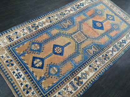 Vintage Oushak Rug 6.4 x 3.5 Vintage Rug Wool Antique Rug Hand Made Rugs Vintage Turkish Rug OUSHAK RUG TURKISH Oushak Rug