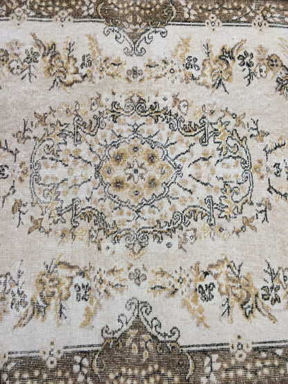 4 x 6.9 Rugs, Eclectic Rug, Oushak Rug, Rustic Rug,Bohemian Rug, Rug Runner, Turkish Rug, Farmhouse Rug, Vintage Rug, Wool Rug 4x7 Persian