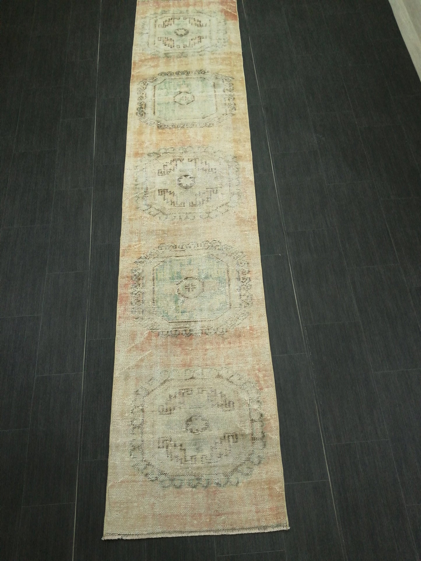 10 X 2.2 Oushak Runner Rug Turkish Runner Rug Vintage Runner Rug Hallway Runner Kitchen Runner Rug Wool Runner Rug Wool Oushak Rug 2.2x10