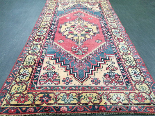 3.5 x 6.8 Rugs, Hand Made Rug, Oushak Rug, Rustic Rug, Bohemian Rug,  Turkish Rug, Farmhouse Rug, Vintage Rug, Decorative Wool Persian rug
