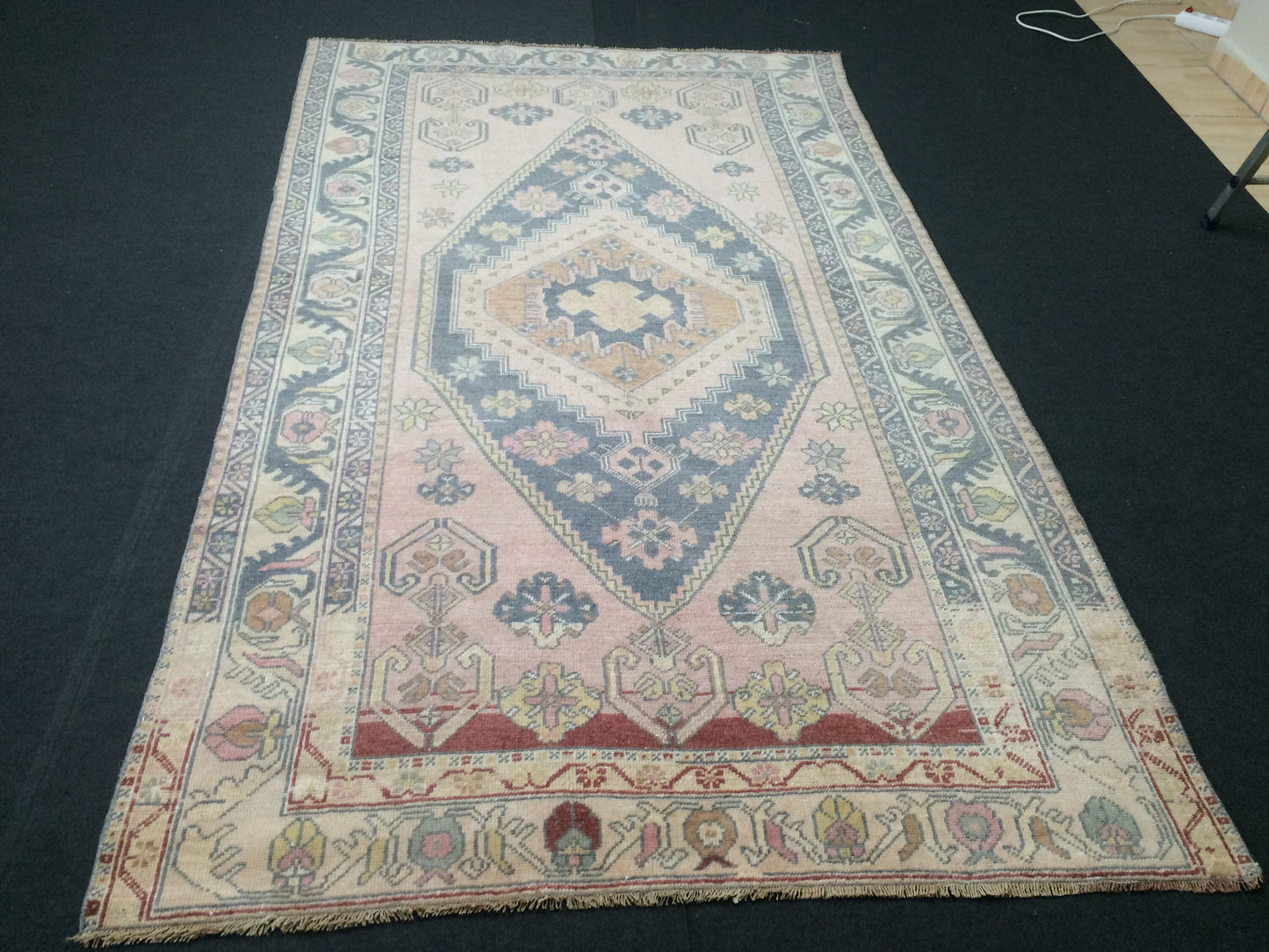 8 x 4 Vintage RUG Turkish Rug , Oushak Rug,Hand woven Rug,Weaving