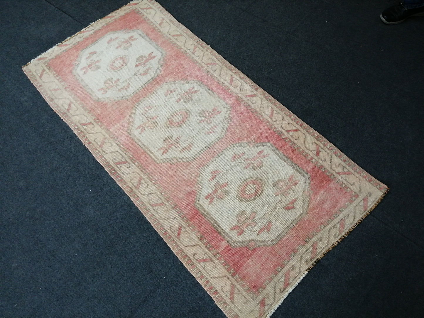 6x3 Oushak Runner Rug Turkish Runner Rug Vintage Runner Rug Hallway Runner Rug Kitchen Runner Rug Wool 3x6 Rug Wool Oushak Rug