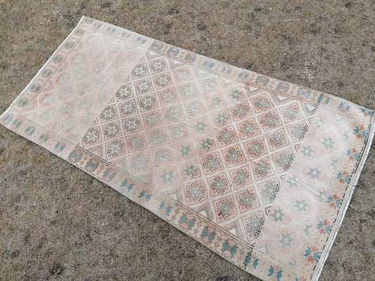 3.6 x 6.10 ft Vıntage rug, turkısh rug, wool handmade rug