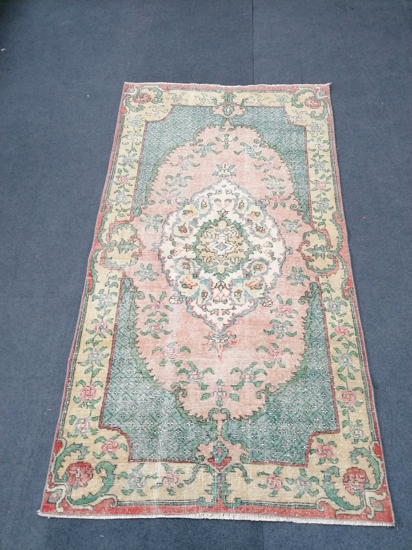 Turkish hand made rugs vintage turkish rugs oushak rug vintage oushak rug, wool rug