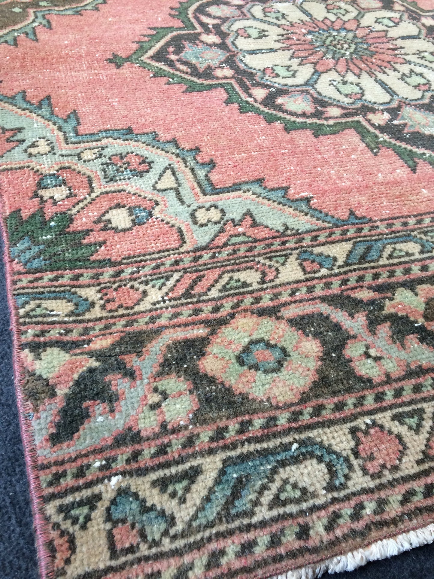 12.3 x 3 Oushak Runner Rug Turkish Runner Rug Vintage Runner Rug Hallway Runner Rug Kitchen Runner Rug Wool Runner Rug Wool Oushak Rug