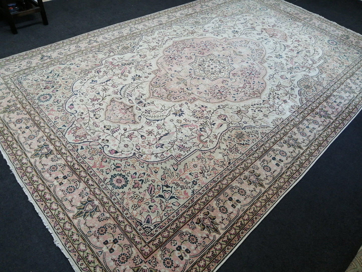 6.7 x 10.7 Large  OUSHAK RUG TURKISH Oushak Rug Vintage Oushak quality Rug Vintage Runner Rug Wool Oushak Rug Hand Made Rugs Vintage  Rug