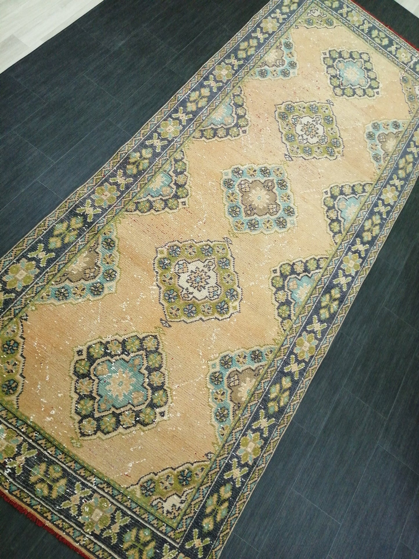 11.3 x 4.5 Large Rugs, Handmade Rug, Oushak Rug, Rustic Rug, Bohemian Rug, Qualty Runner, Turkish Rug, Farmhouse Rug, Vintage Rug, Wool rug