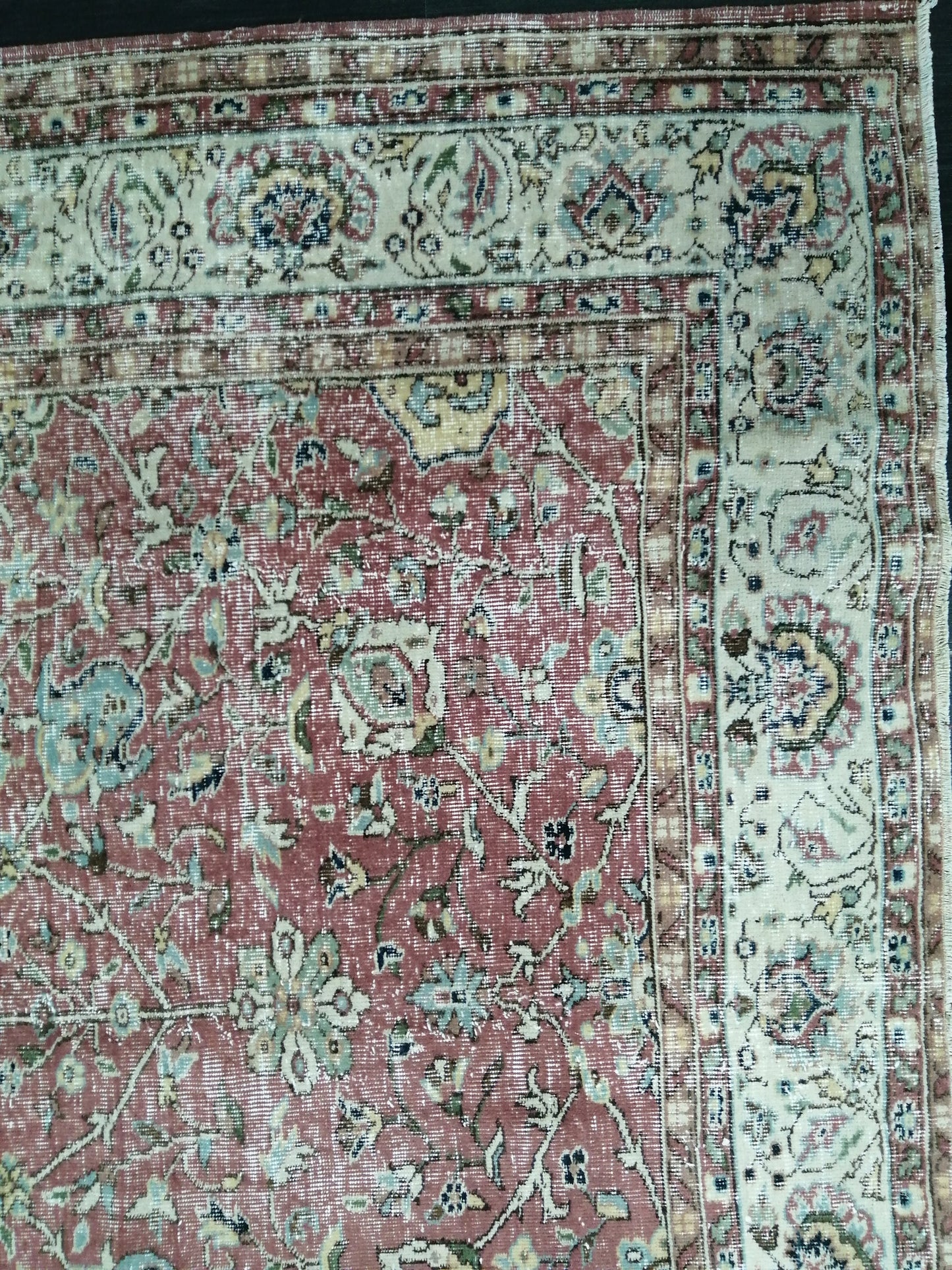 Hand Made Rug, 6.8 x 9 Oushak Rug, Rustic Rug, Bohemian Rug, Rug Runner, Turkish Rug, Farmhouse Rug, Vintage Rug, Wool rug