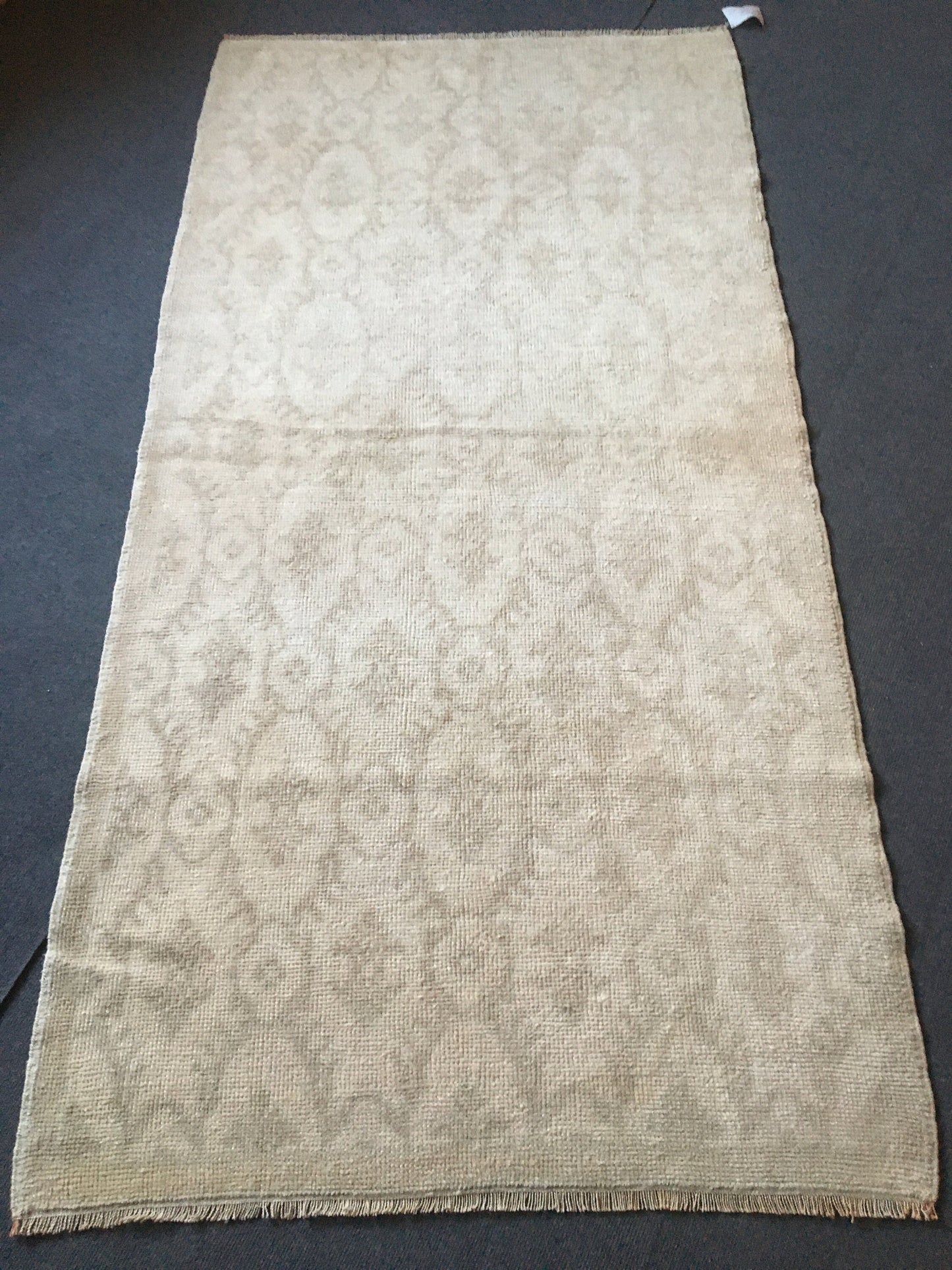 3.3x6.4 feet turkish handmade area rug, vintage muted kitchen rug, hallway area rug