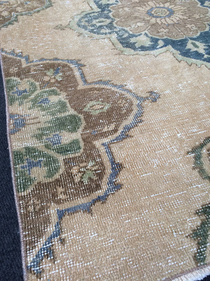 9 x 3 Oushak Runner Rug Turkish Runner Rug Vintage Runner Rug