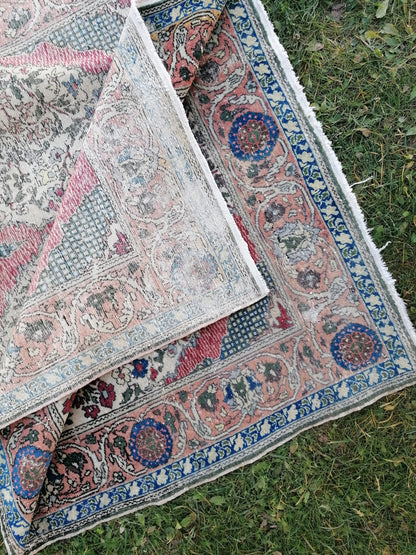 6'8x4' turkish rug, distressed vintage turkish rug, old turkish rug, vintage anatolian rug, vintage anatolian, unique hand made bohemian