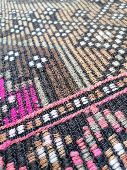 3x10 feet handmade vintage runner, turkish entryway runner rug, oushak kitchen floor long runner, living room area runner, wool faded rugs