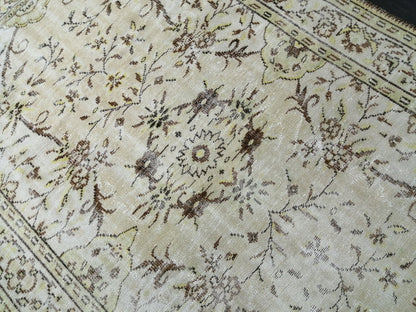 6x9 Muted Handmade Rug Oushak Rug, Rustic Rug Boho Rug, Muted Home Decor Rug  Turkish Rug, Farmhouse Rug Persian Rug Hand Knotted Rug