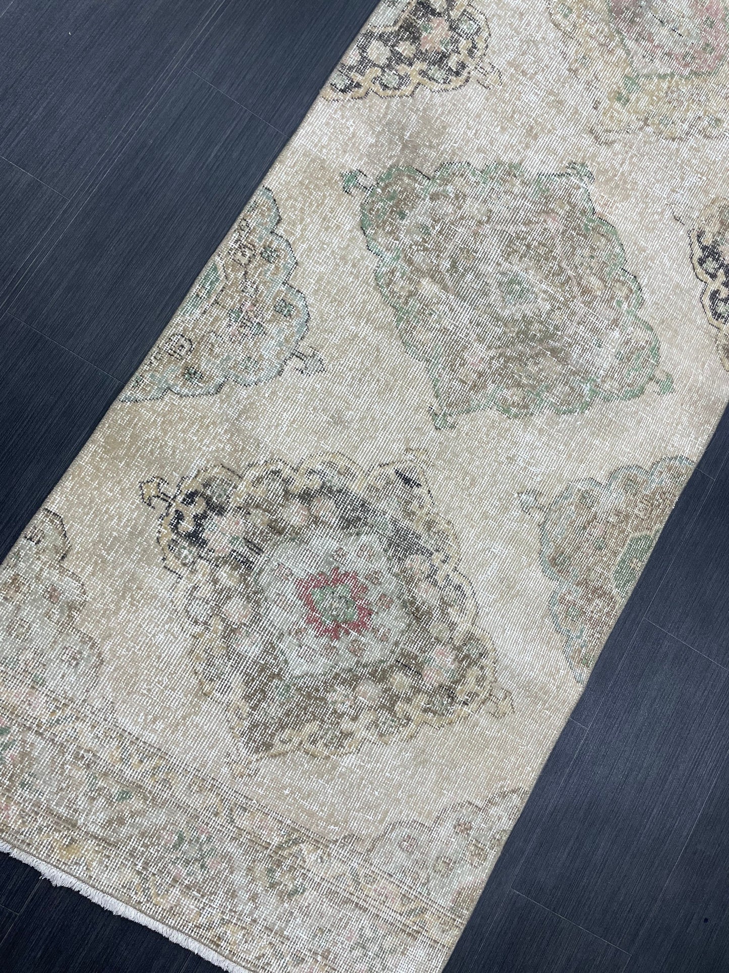 Handmade Runner RUG 3 x 12 TURKISH Oushak Rug Vintage Runner Rug Vintage Runner Rug Wool Oushak Rug Antique Rug Hand Knotted Rug