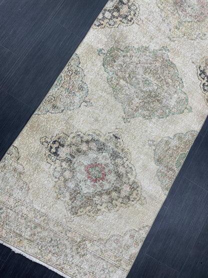 Handmade Runner RUG 3 x 12 TURKISH Oushak Rug Vintage Runner Rug Vintage Runner Rug Wool Oushak Rug Antique Rug Hand Knotted Rug