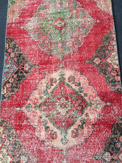 12 x 2.9 Vintage Runner Rug Oushak Runner Rug Turkish Runner Rug Hallway Runner Rug Kitchen Runner Rug Wool Runner Rug Wool Oushak Rug