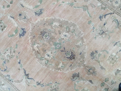 Vintage RUG, 6 x 8.3 TURKISH Oushak Rug, Vintage Handmade Rug,   Wool Hand Knotted Oriental Rug, Hand Made Rug, Quality Turkish Rug