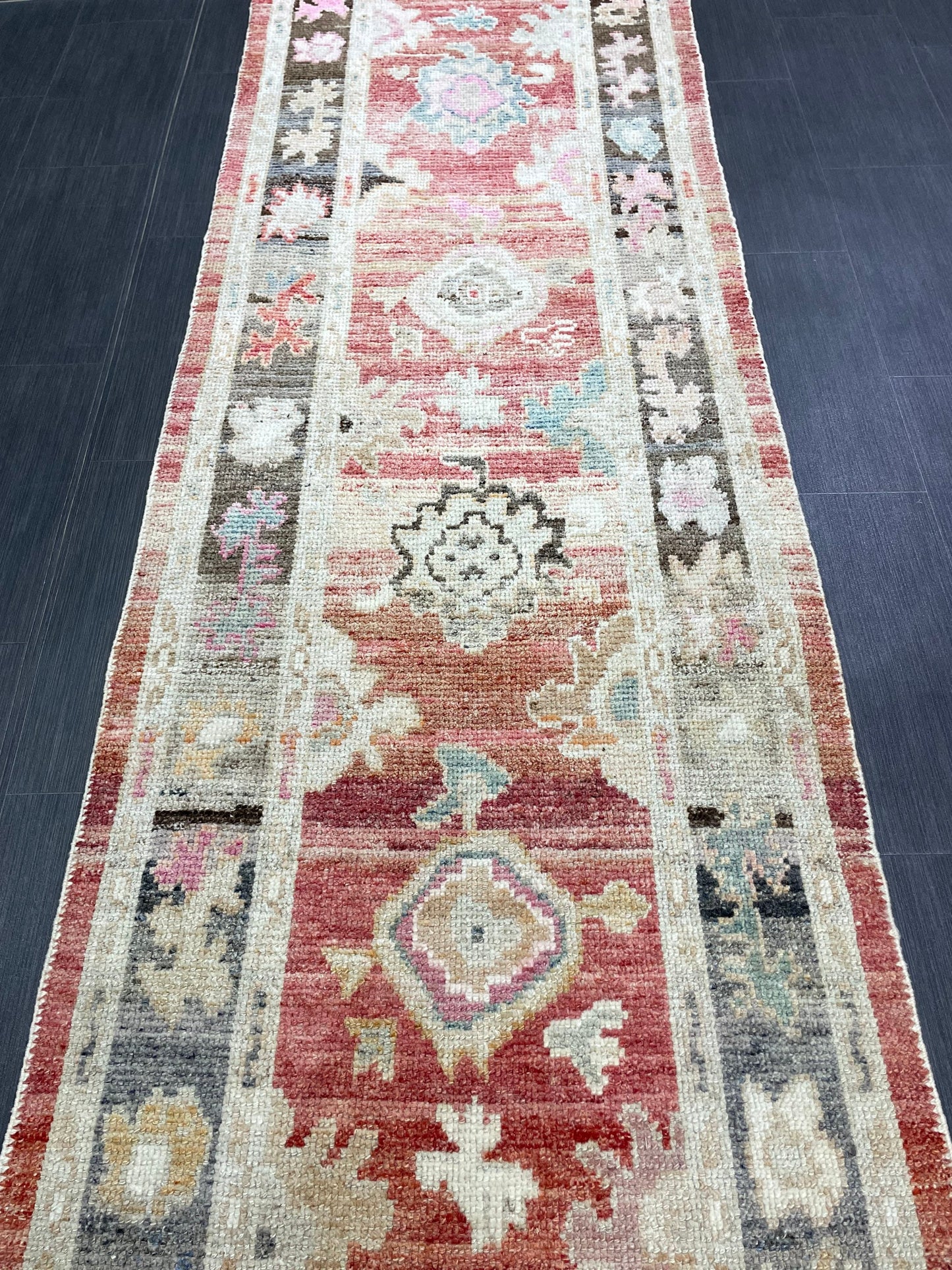 Turkish Oushak Runner 3 x 15.3 Turkish Runner Rug XL Vintage Runner Rug Long Hallway Runner Rug Kitchen Runner Stairs Runner