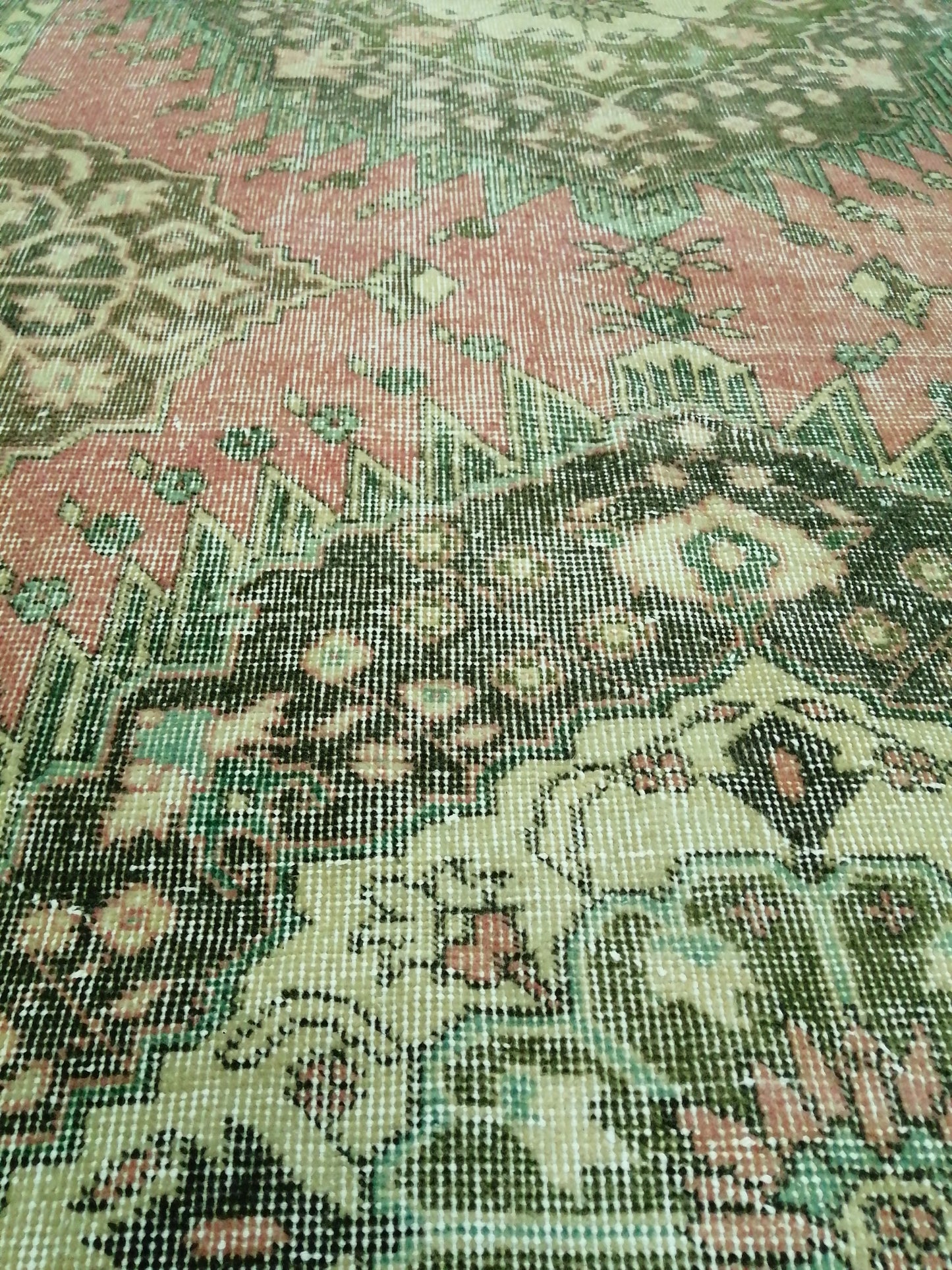 5 x 12.6 Oushak Runner Rug Turkish Runner Rug Vintage Runner Rug Hallway Runner Rug Kitchen Runner Rug Wool Runner Rug Wool Oushak Rug