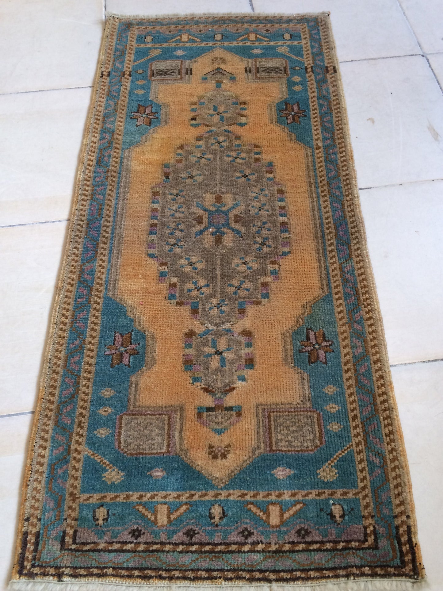 Turkish Rug, Oushak Rug, Rustic Oushak Rug, Wool Oushak Rug, Oushak Runner Rugs, Farmhouse Rug, Vintage Rug, Minimalist Rug, Hand Made Rug