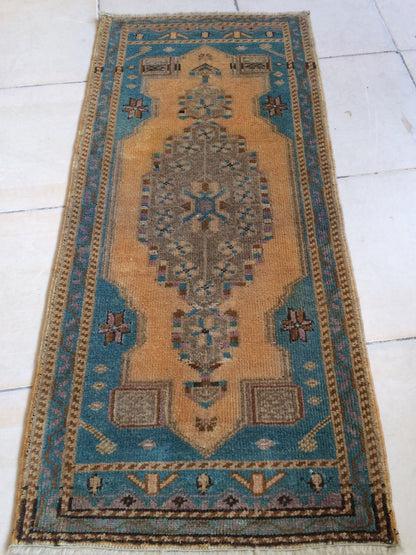 Turkish Rug, Oushak Rug, Rustic Oushak Rug, Wool Oushak Rug, Oushak Runner Rugs, Farmhouse Rug, Vintage Rug, Minimalist Rug, Hand Made Rug