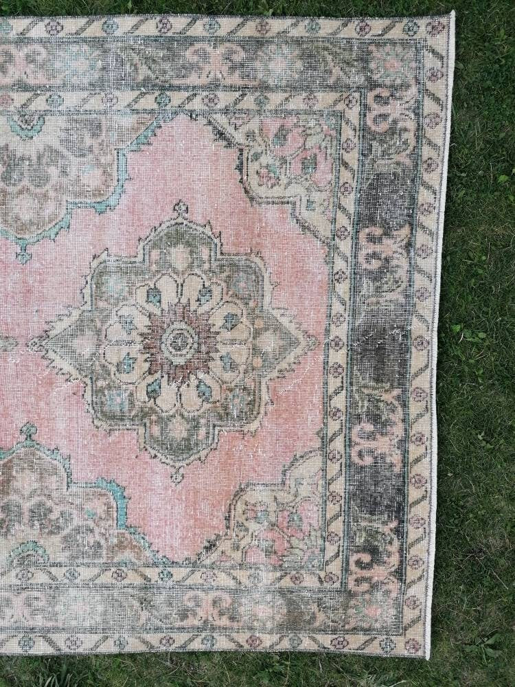 Vintage wool runner, hallway runner 4'8x12'5 distressed turkish handmade runner, kitchen runner rug, entery runner rug
