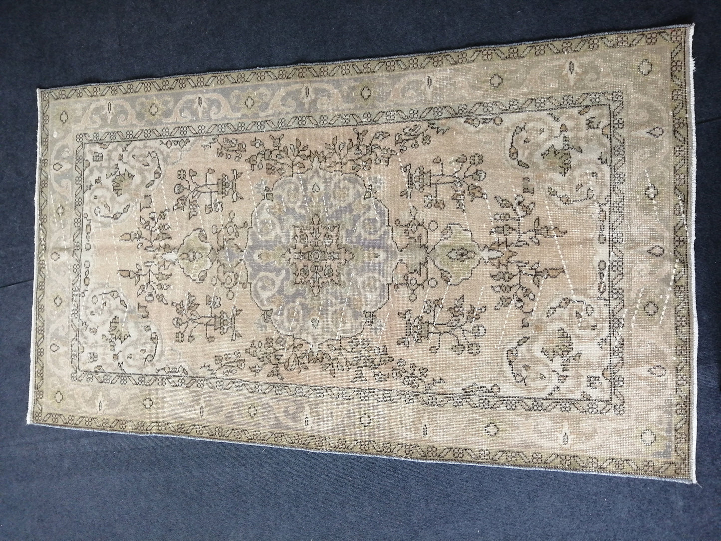 3.9 x 6.7 Rugs, Hand Made Rug, Oushak Rug, Rustic Rug, Bohemian Rug, Rug Runner, Turkish Rug, Farmhouse Rug, Vintage Rug, Wool rug