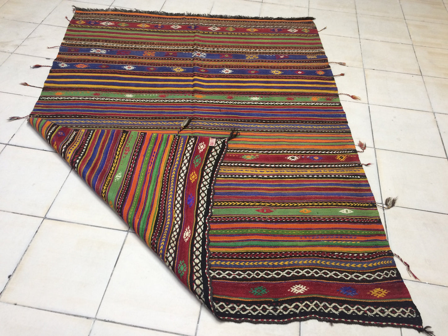 Flat Weave Rugs, Hand Made Rug, Oushak Rug, Flatweave Rustic Rug, Bohemian Rug, Turkish Rug, Farmhouse Rug, Vintage Rug, Wool rug