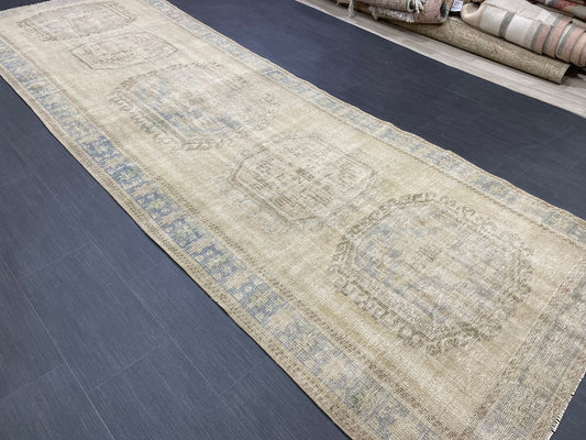 Distressed Runner Rug Turkish Runner Rug 4x12 Vintage Runner Rug Hallway Runner Rug Kitchen Runner Rug Wool Runner Rug Wool Rug