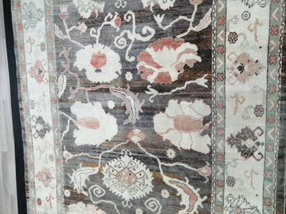 OUSHAK RUG, 12.4 x 8.7 Turkish Oushak Rug, Vintage Oushak Rug Wool Oushak Rug Hand Made Rugs, AUTHENTIC Oushak Rug