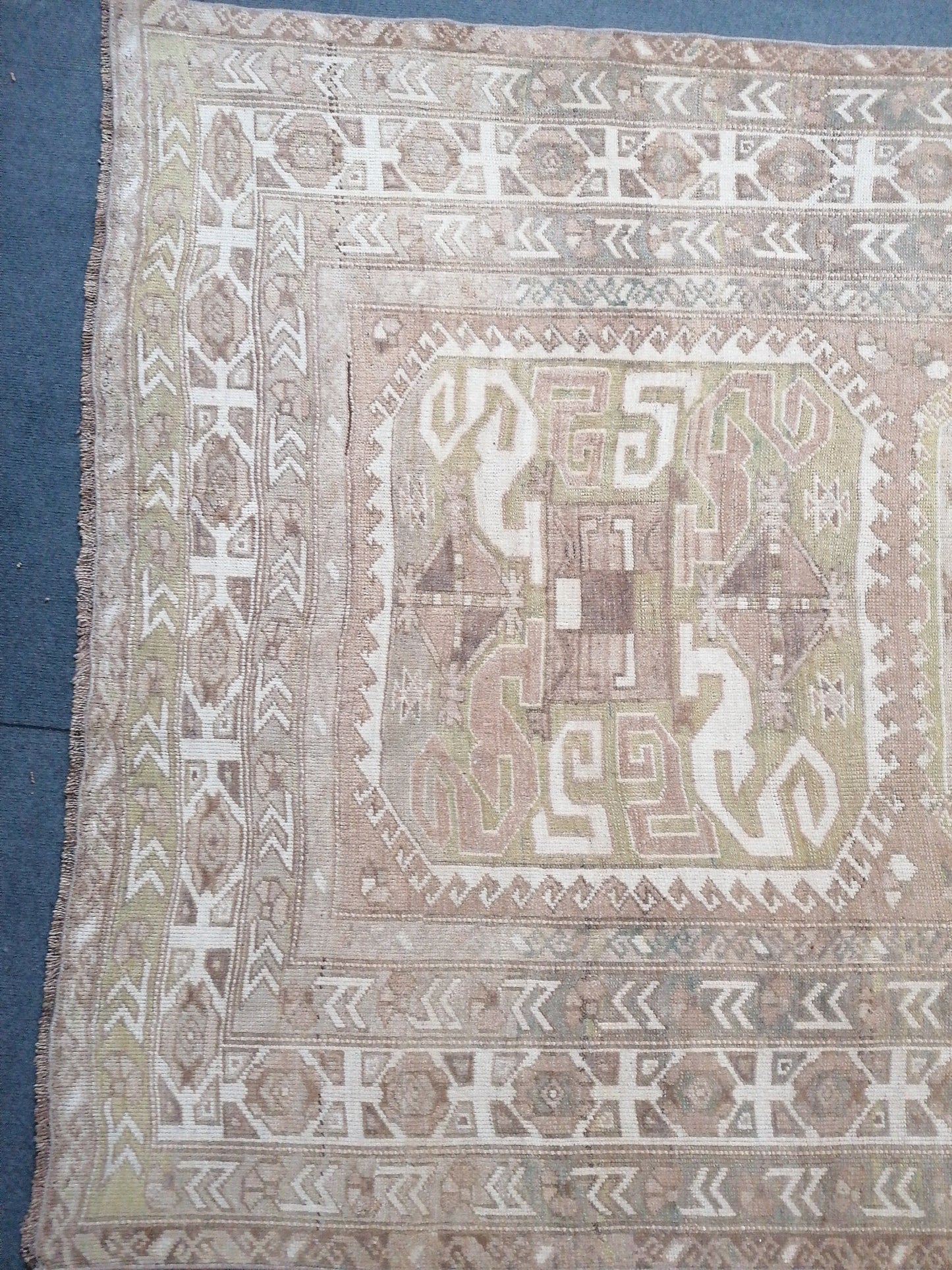 Oushak rug vintage oushak rug unique hand made 8'4x5'