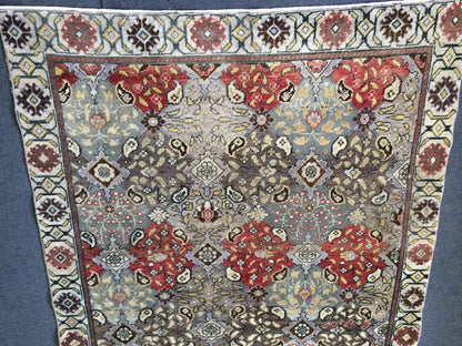 4.9 x 7 OUSHAK RUG TURKISH Oushak Rug Vintage 5x7 Rug Vintage Runner Rug Wool Rug Hand Made Rugs Vintage Turkish Rug