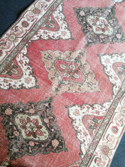 11.9 x 4.8 Oushak Runner Rug Turkish Runner Rug Vintage Runner Rug Hallway Runner Rug Kitchen Runner Rug Wool Runner Rug Wool Oushak Rug