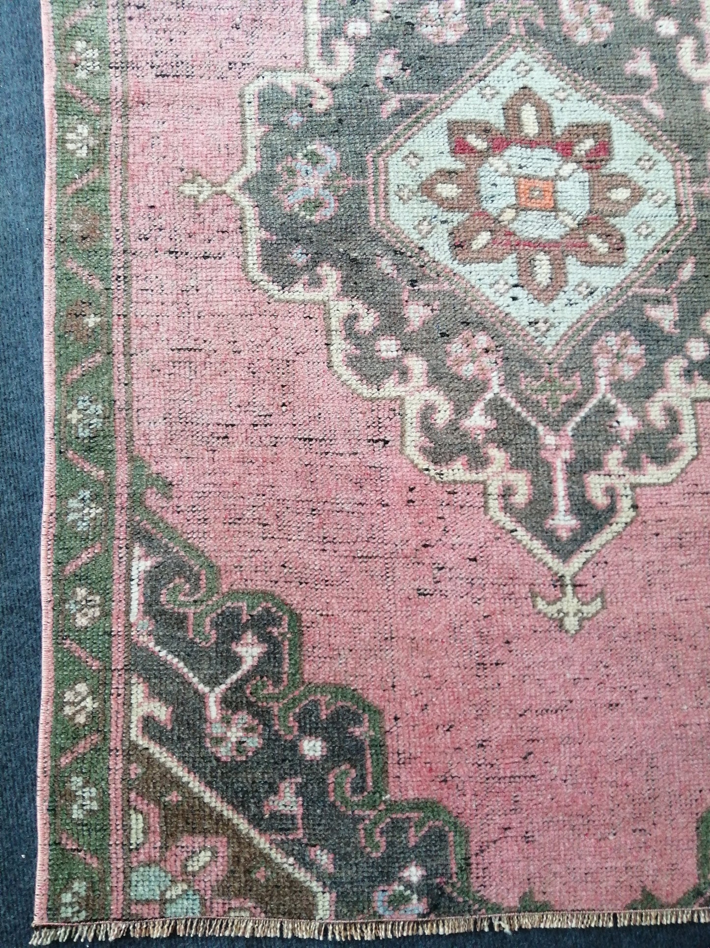 9.4 x 3 Oushak Runner Rug Turkish Runner Rug Vintage Runner Rug Hallway Runner Rug Kitchen Runner Rug Wool Runner Rug Wool Oushak Rug