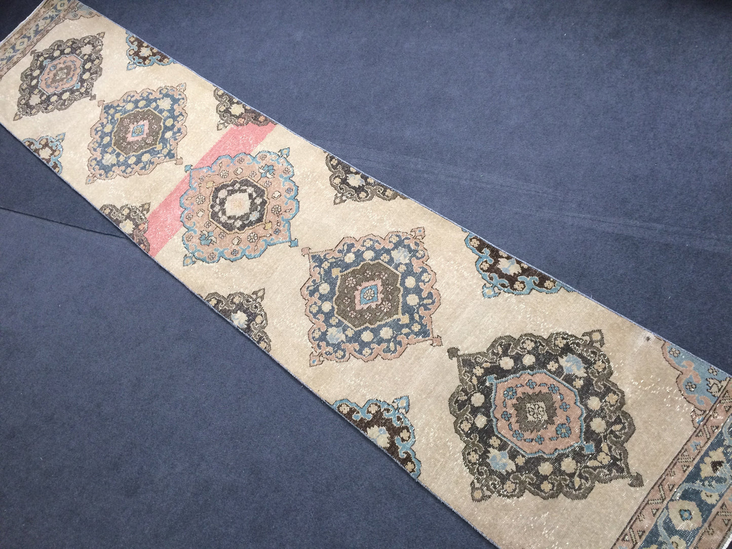 13 x 2.6 Oushak Runner Rug Turkish Runner Rug Vintage Runner Rug Hallway Runner Rug Kitchen Runner Rug Wool Runner Rug Wool Oushak Rug