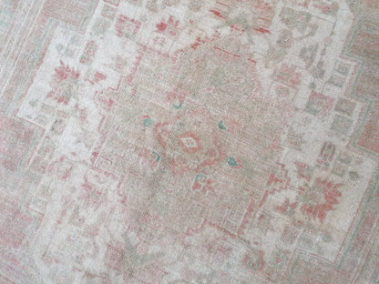 6 x 11 Oushak rug, vintage turkish rug, anatolian vintage rug, vintage rug, handmade rug