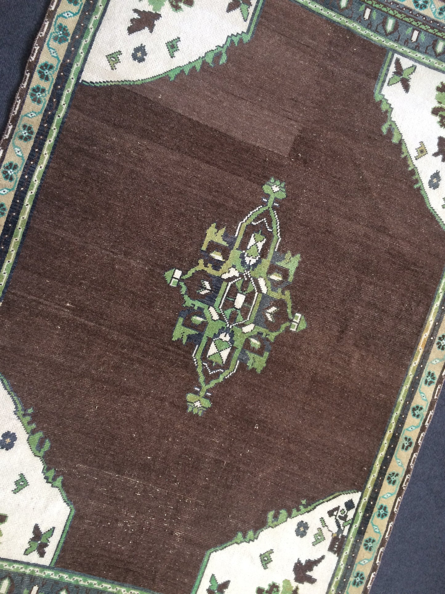 6 x 4 OUSHAK RUG TURKISH Oushak Rug Vintage Rug Oushak Runner Rug Vintage Runner Rug Wool Oushak Rug Hand Made Rugs Vintage Turkish Rug