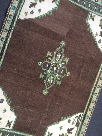 6 x 4 OUSHAK RUG TURKISH Oushak Rug Vintage Rug Oushak Runner Rug Vintage Runner Rug Wool Oushak Rug Hand Made Rugs Vintage Turkish Rug