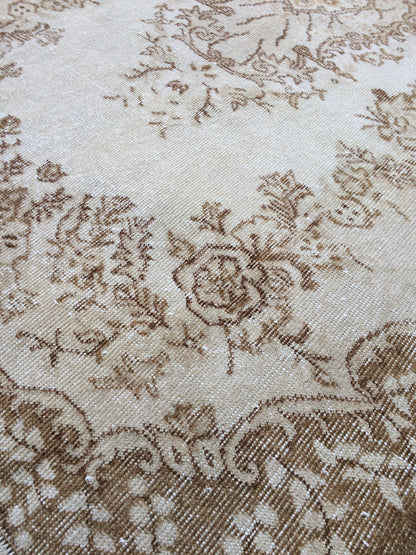 OUSHAK RUG TURKISH Oushak Rug Vintage Rug Vintage Runner Rug Wool Oushak Rug Hand Made Rugs Vintage Turkish Rug