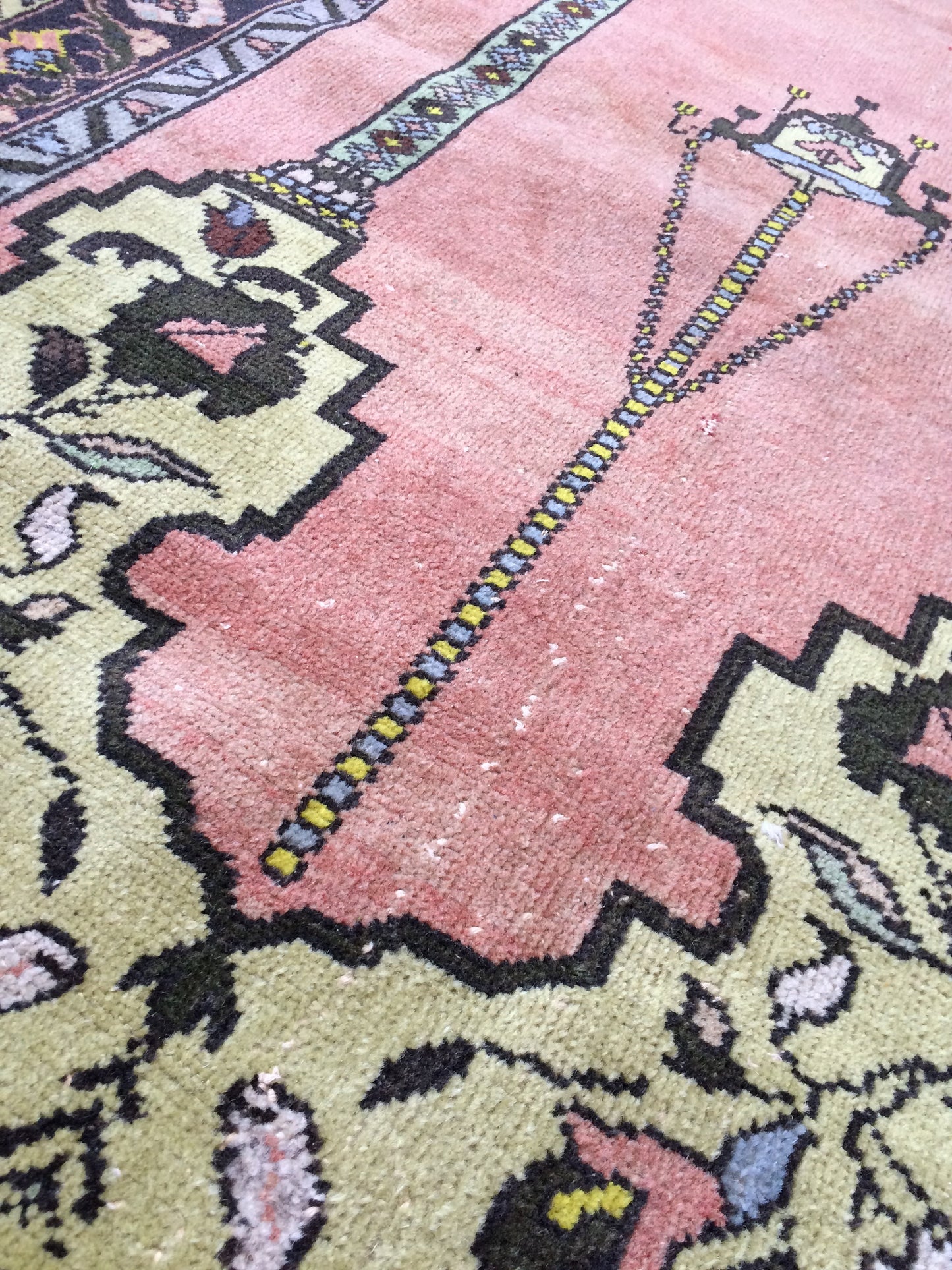 Turkish Rug, Oushak Rug, Rustic Oushak Rug, Wool Oushak Rug, Oushak Runner Rugs, Farmhouse Rug, Vintage Rug, High Pile, Hand Made Rug