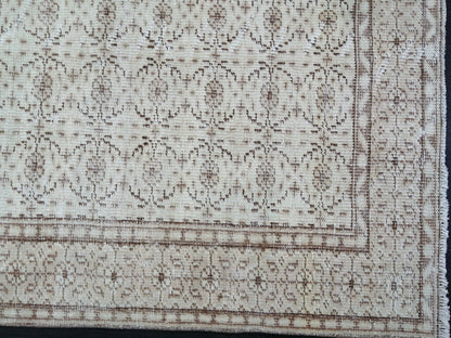 Neutral Rugs, 8.9 x 5 Neutral Hand Made Rug, Muted Oushak Rug, Rustic Rug, Turkish Rug, Farmhouse Rug, Vintage Rug, Wool rug