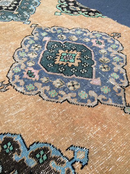 13 x 2.8 Oushak Runner Rug Turkish Runner Rug Vintage Runner Rug Hallway Runner Rug