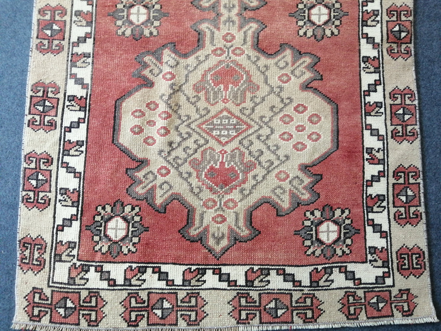 6.8 x 3.1  Antic Oushak Rug, Turkish Oushak Rug, Wool Oushak Rug, Oushak Runner Rugs, Farmhouse Rug, Vintage Rug, Turkish Rug, Hand Made Rug