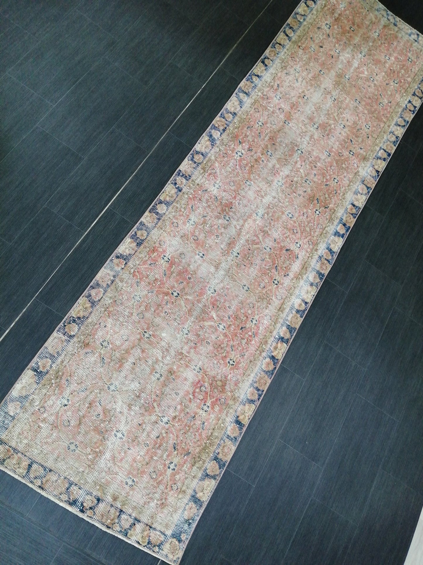 10.5 X 2.10 Oushak Runner Rug Turkish Runner Rug Vintage Runner Rug Hallway Runner Rug Kitchen Runner Rug Wool Runner Rug Wool Oushak Rug