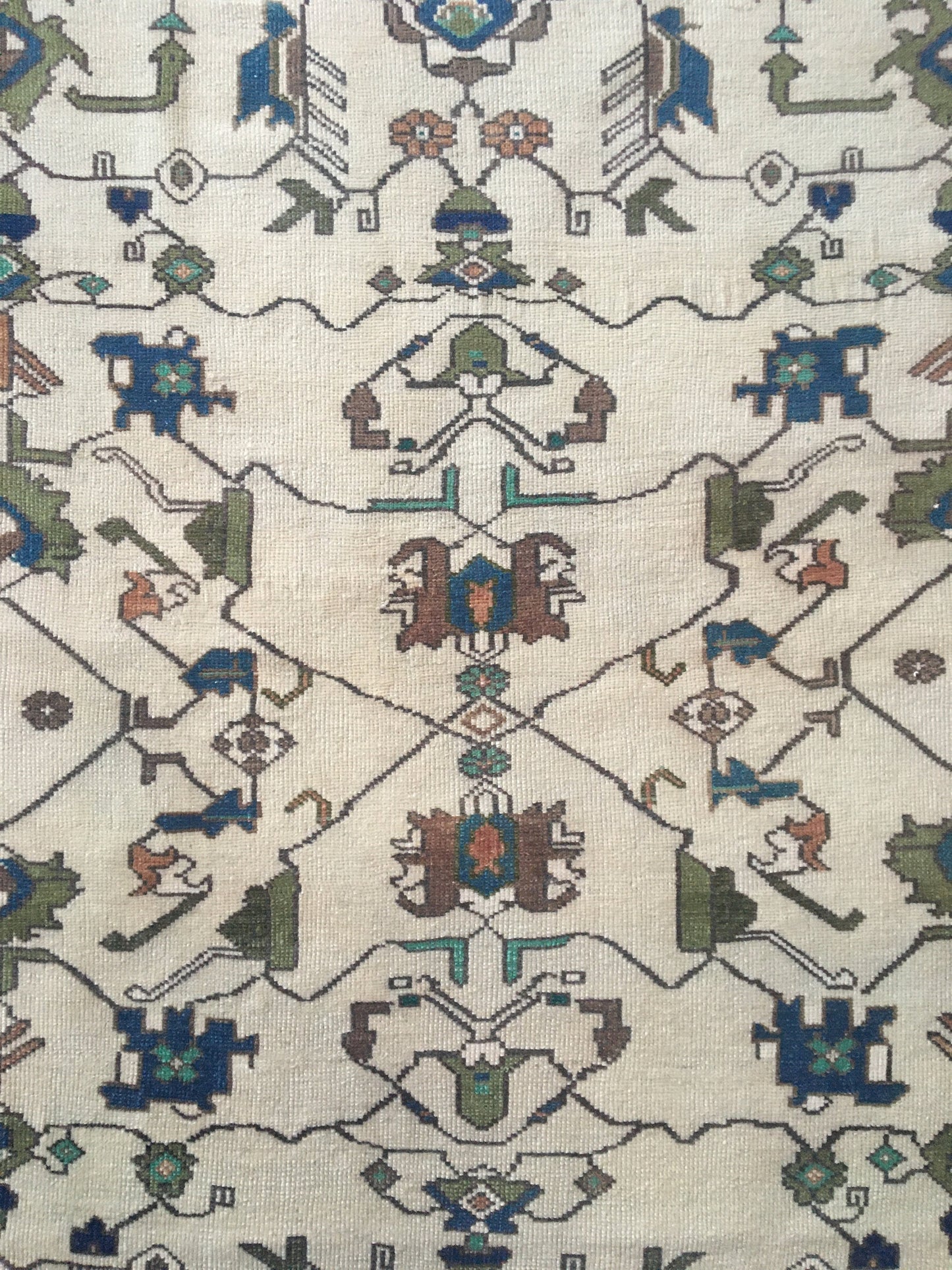 4x6 feet handmade blue living room floor rug, turkish muted bedroom rug, oushak bathroom area rug, vintage laundry rug, entryway wide rugs