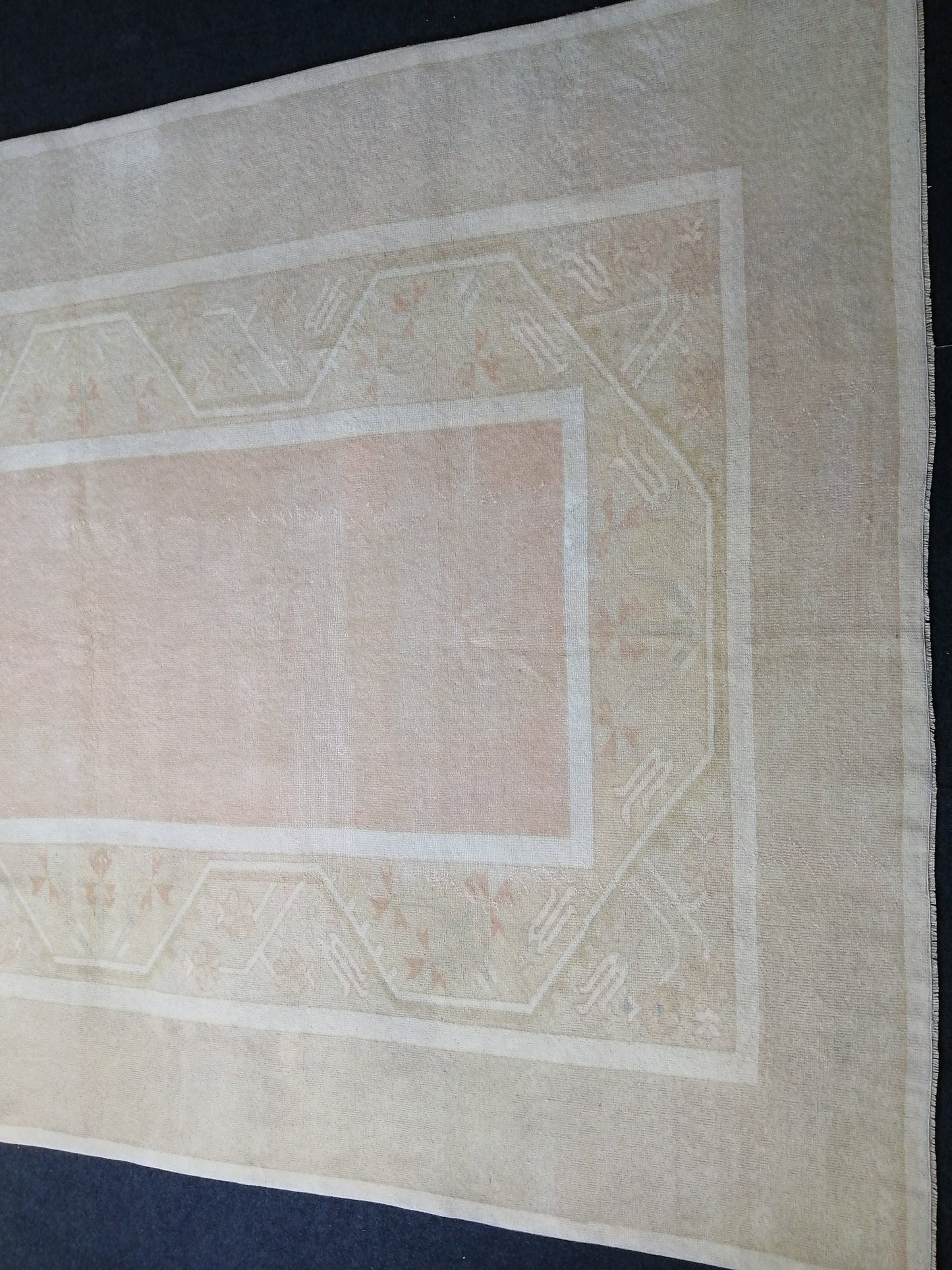 Soft Colors Turkish Rug Muted Oushak Rug 6.3 x 9.3 Rug Muted Wool Oushak Rug, Oushak Runner Rug, Faded Hand Made Rug  Oriental Rug