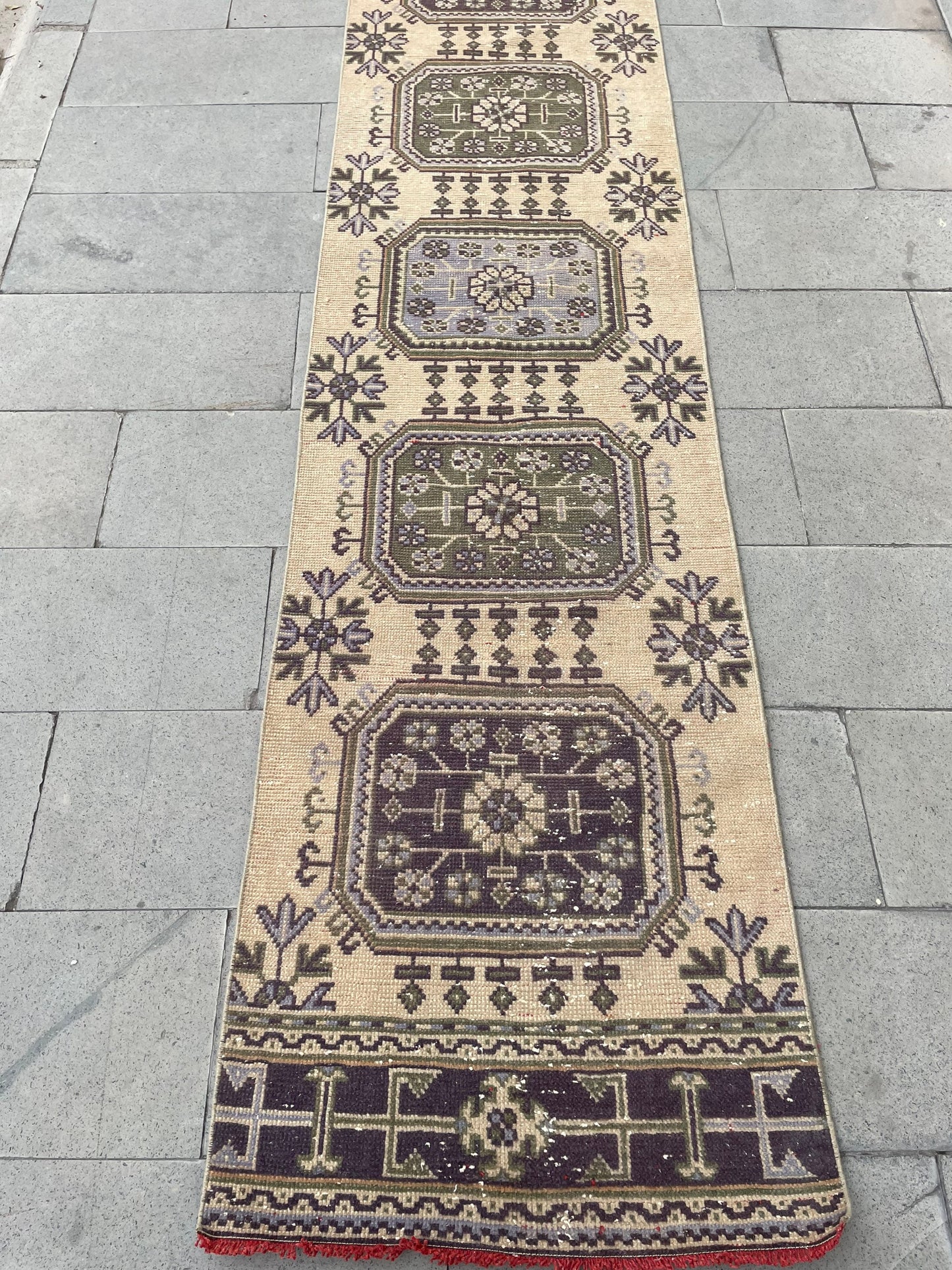 Long Vintage Runner Rug, Stairs Runner Rug 2.5 x 20 ft, Handmade Runner Rug, XL Oriental Runner Rug, Staircase Hand Knotted Runner