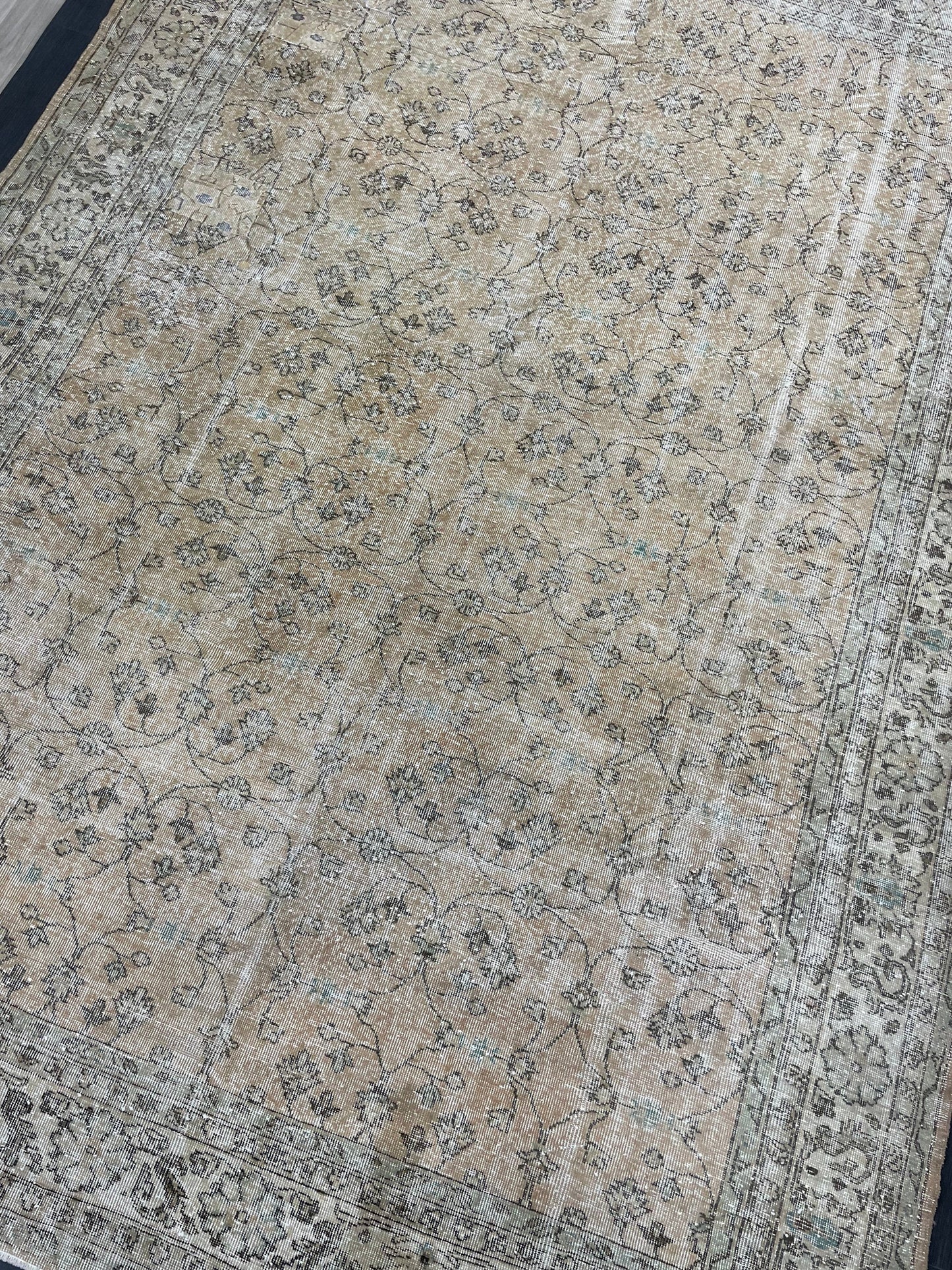 Large Vintage RUG 8.8 x 12.6 TURKISH Oushak Rug Distressed Persian Rug Wool Hand Knotted Rug 9x13 Handmade Rug Vintage ANATOLIA Rug