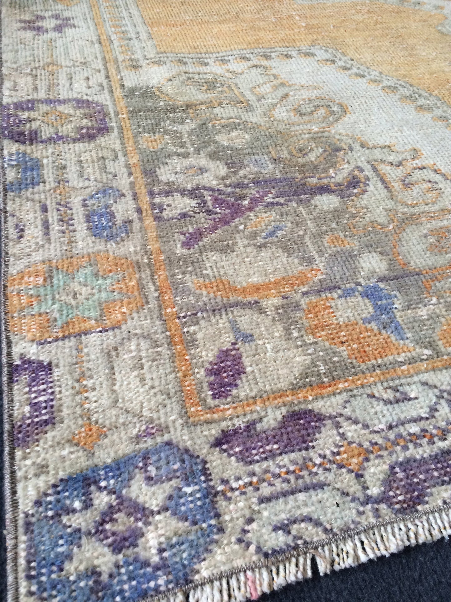 OUSHAK RUG TURKISH Oushak Rug Vintage Oushak Runner Rug Vintage Runner Rug Wool Oushak Rug Hand Made Rugs Vintage Turkish Rug