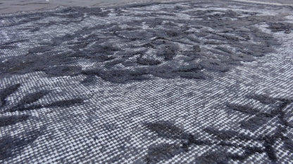 Grey Area Rug Vintage Rug Vintage living room rug Dark wool  Oriental RUG, Turkey Rugs Modern Oushak Rug Modern rug, Vintage Rug Persian